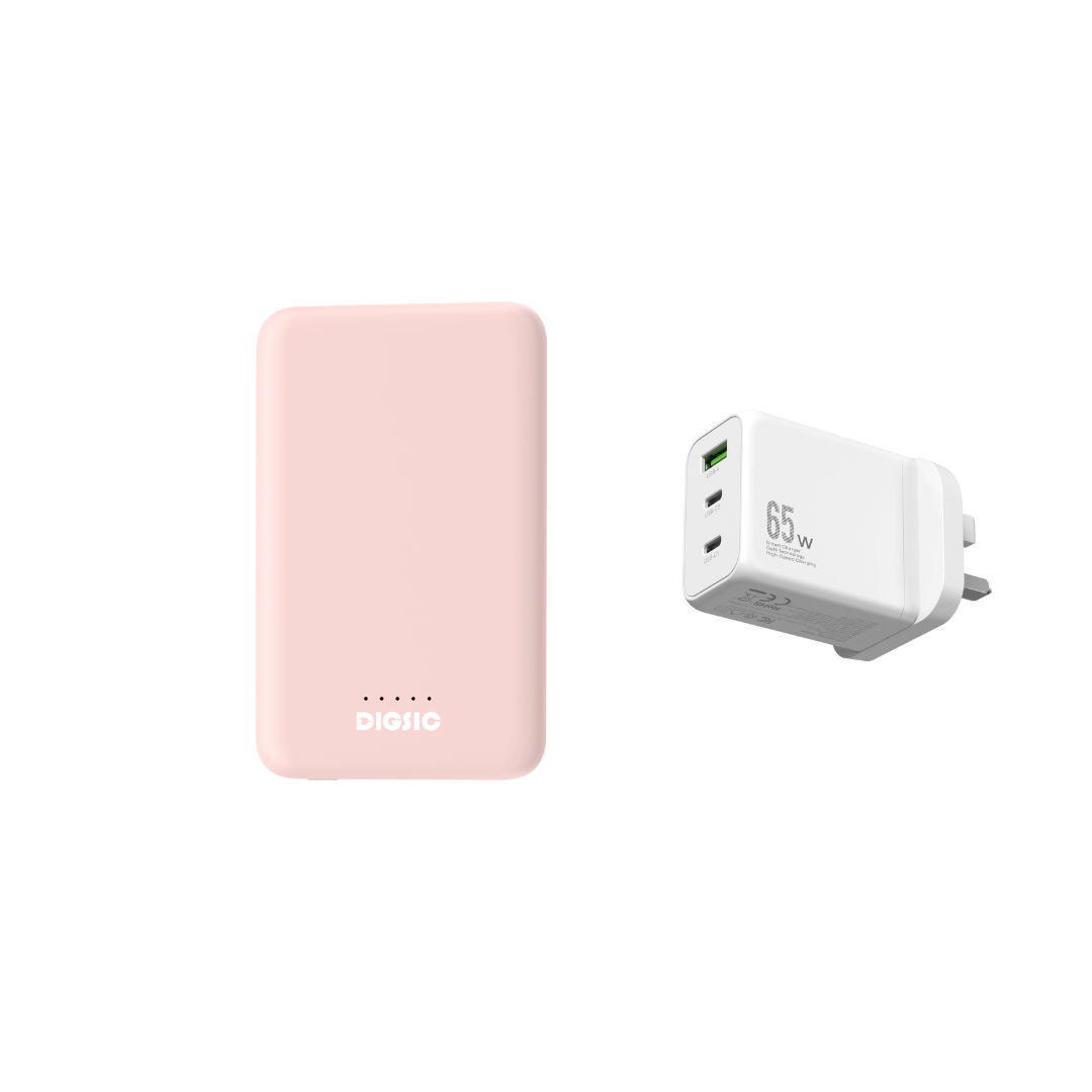 Peach 5,000mAh + 65W Gan Quick Charge - DIGSIC