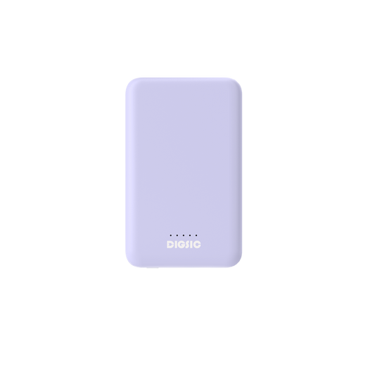 Pastel Purple - DIGSIC 10W Wireless Power Bank (5000mAh)